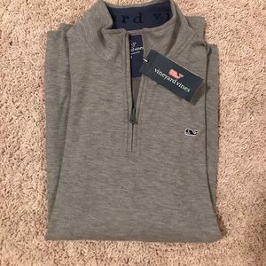 NWT Vineyard Vines Pique Quarter Zip
